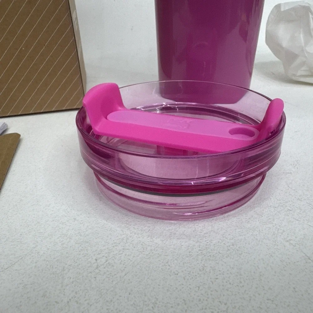 Stanley Starbucks Cherry Blossom Pink 40 oz The Flow State Tumbler Quencher New - Picture 9 of 11